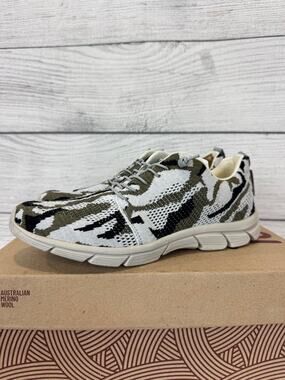 Woolloomooloo Men's Fraser ll Merino Wool Camo Slip On Sneakers Size 9-9.5